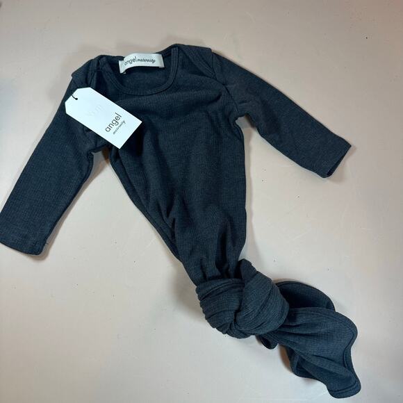 Angel Maternity Other - NWT Angel Maternity Ribbed Knotted Gown Infant Newborn Baby Gown Sleeper